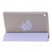 Чехол для планшета iPad Mini 4 бронзовый Kruche Print Белый цветок