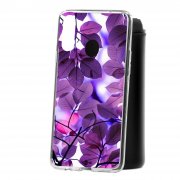 Чехол-накладка Samsung Galaxy A20S Kruche Print Purple leaves