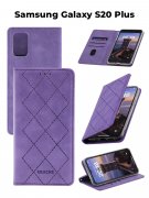 Чехол книжка Samsung Galaxy S20 Plus Kruche Rhombus Lilac