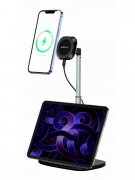 Настольный держатель с беспроводным З/У Amazingthing Speed Max Black