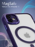 Чехол-накладка iPhone 11 Kruche Reliable Magnet Purple
