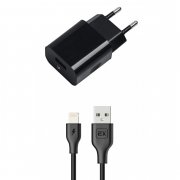 СЗУ 1USB 1A+кабель USB-iP Exployd Classic 1m Black УЦЕНЕН