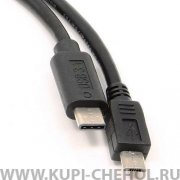 Кабель Type-C-Micro Cablexpert CCP-USB2-mBMCM Black 3m 3А