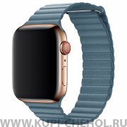 Ремешок для Apple Watch 38mm/40mm экокожа голубой