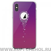 Чехол-накладка iPhone X/XS Comma Angel tears Purple