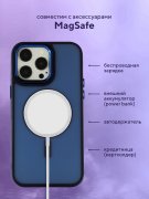 Чехол-накладка iPhone 14 Pro Max Kruche Camera Shine Magnet Blue