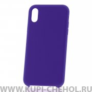 Чехол-накладка iPhone XS Max Derbi Slim Silicone-2 фиолетовый