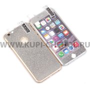 Защитная пленка iPhone 6/6S 2в1 3D 9468 серебристая