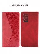 Чехол книжка Samsung Galaxy A32 Kruche Purse Croc Red