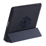 Чехол для планшета iPad 2 / 3 / 4 темно-синий Kruche Print Синий волк