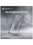 Защитное стекло iPhone 12/12 Pro Amazingthing Liquid Silicone 3D Black 0.33mm