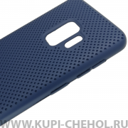 Чехол-накладка Samsung Galaxy S9 New Color рифленый темно-синий
