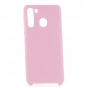 Чехол-накладка Samsung Galaxy A21 Derbi Slim Silicone-2 светло-розовый