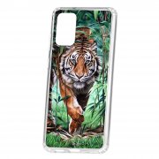 Чехол-накладка Samsung Galaxy S20 Plus Kruche Print Крадущийся тигр