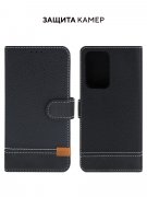 Чехол книжка Xiaomi Redmi Note 10 Pro Kruche Purse Flip Black