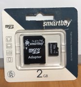 Micro SD 2Gb  к\п  SmartBuy + адаптер УЦЕНЕН