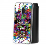 Чехол-накладка Samsung Galaxy M20 Kruche Print Colored beast