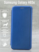 Чехол книжка Samsung Galaxy A03s Derbi Open Book-2 синий