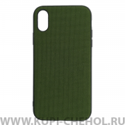 Чехол-накладка iPhone XR Kajsa Military Straps Olive