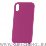 Чехол-накладка iPhone XR Derbi Slim Silicone-2 темно-розовый