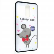 Чехол-накладка Xiaomi Redmi 8 Lucky rat Bow Tie red