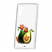 Чехол-накладка Samsung Galaxy Note 10 Kruche Print Авокотики