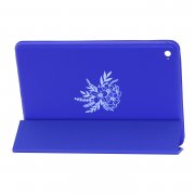 Чехол для планшета iPad Mini 4 синий Kruche Print Белый цветок
