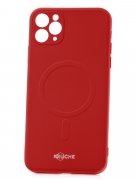 Чехол-накладка iPhone 11 Pro Max Kruche Plain Magnet Red