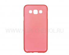 Чехол силиконовый Samsung Galaxy E5 E500H красный глянцевый 0.5mm