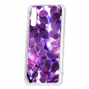 Чехол-накладка Huawei Y8p/Honor 30i/P Smart S 2020 Kruche Print Purple leaves