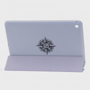 Чехол для планшета iPad Mini 4 серый Kruche Print Черный компас