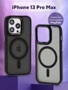 Чехол-накладка iPhone 13 Pro Max Kruche Camera Shine Magnet Black