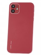 Чехол-накладка iPhone 12 Kruche Liquid glass Red 