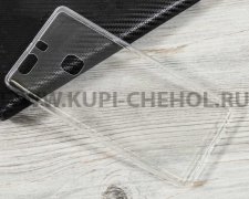 Чехол-накладка Huawei P9 Plus прозрачный глянцевый 0.5mm