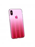 Чехол-накладка iPhone XS Max Baseus Aurora Transparent Pink