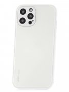 Чехол-накладка iPhone 12 Pro Max Kruche Liquid glass White