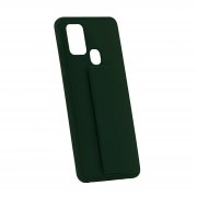 Чехол-накладка Samsung Galaxy A21S Derbi Magnetic Stand темно-зеленый