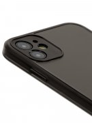 Чехол-накладка iPhone 12 Kruche Frosted glass Black