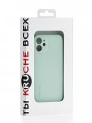 Чехол-накладка iPhone 12 mini Kruche Liquid glass Light cyan