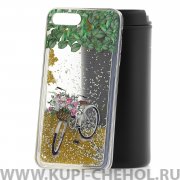 Чехол-накладка iPhone 7 Plus/8 Plus Derbi Bicycle with flowers