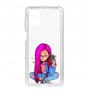 Чехол-накладка Samsung Galaxy M31S Kruche Print Pink Hair
