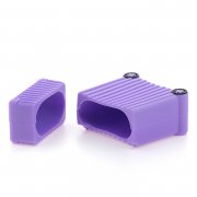 Чехол для наушников AirPods силиконовый Чемодан фиолетовый 