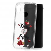 Чехол-накладка Xiaomi Redmi Note 7/Note 7 Pro Kruche Print Ягодный микс