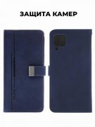 Чехол книжка Huawei P40 Lite Kruche Flip Classic Blue