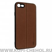 Чехол-накладка iPhone 7/8/SE (2020) Hdci коричневый