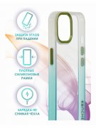 Чехол-накладка iPhone 14 Kruche Matte gradient Sky blue