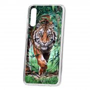 Чехол-накладка Samsung Galaxy A70 2019 Kruche Print Крадущийся тигр
