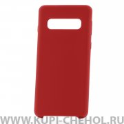 Чехол-накладка Samsung Galaxy S10 Faison красный
