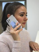 Чехол-накладка iPhone 14 Derbi Magnetic Stand Transparent Cyan