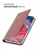 Чехол книжка Huawei P Smart 2021 Kruche Rhombus Pink